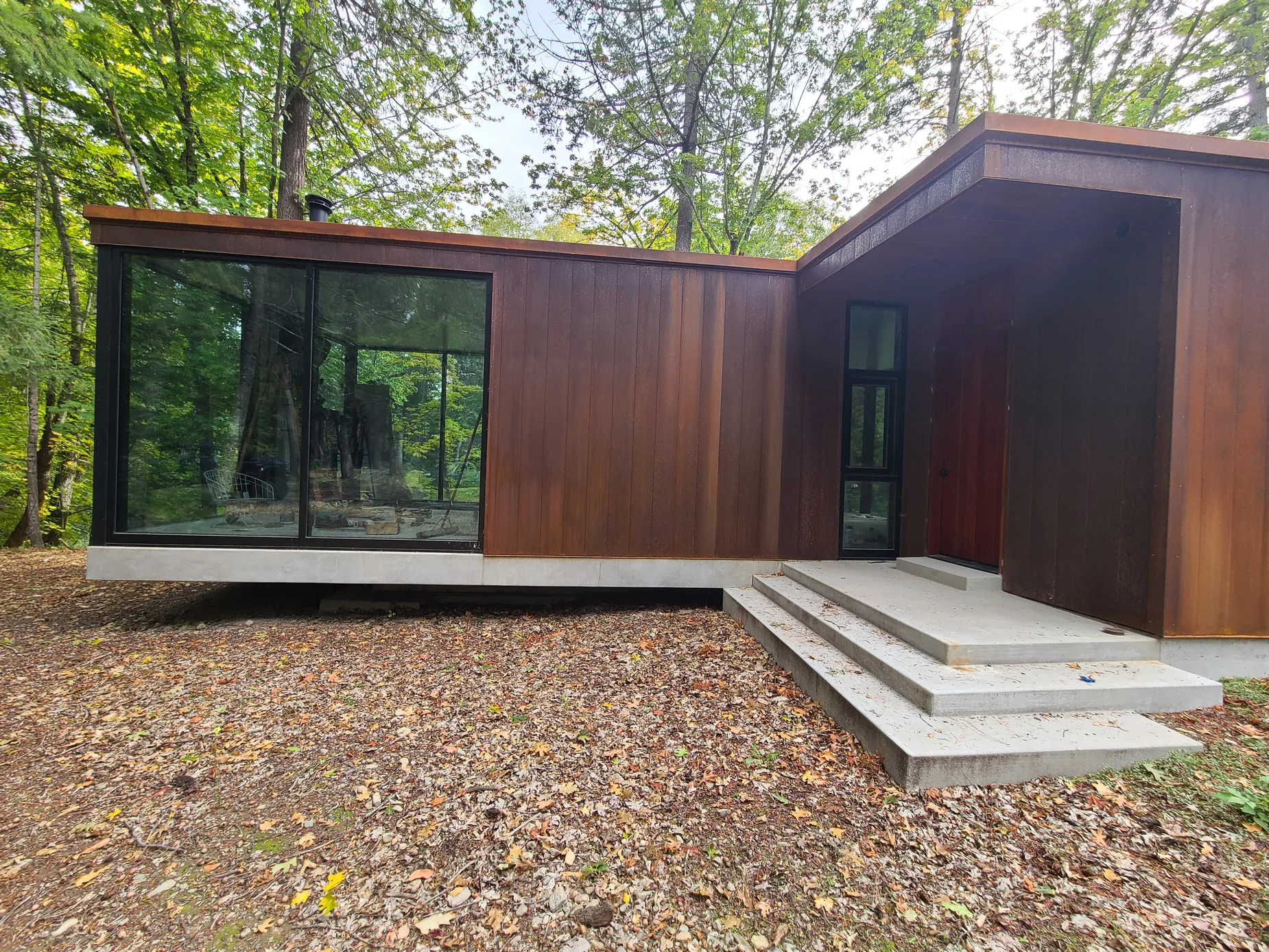 Modern exterior renovation by Varanelli Construction